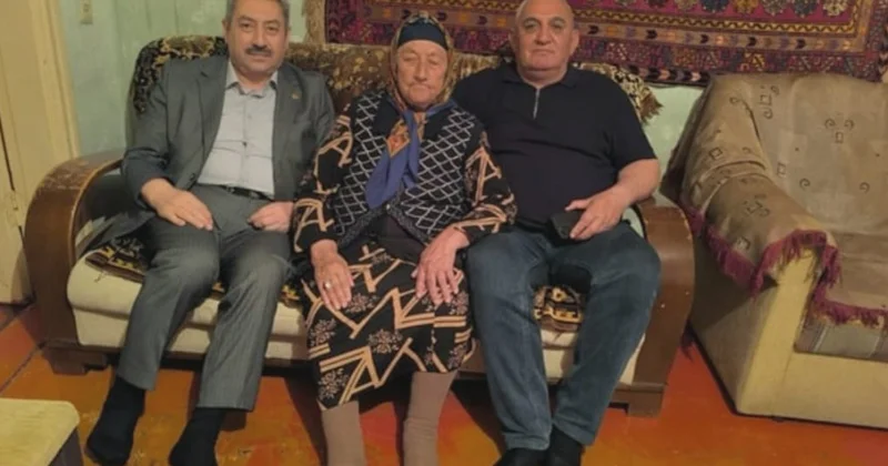 Qərbi Azərbaycandan olan 103 yaşlı Fatma İsmayılovanın ailəsi bayram günündə ziyarət edilib