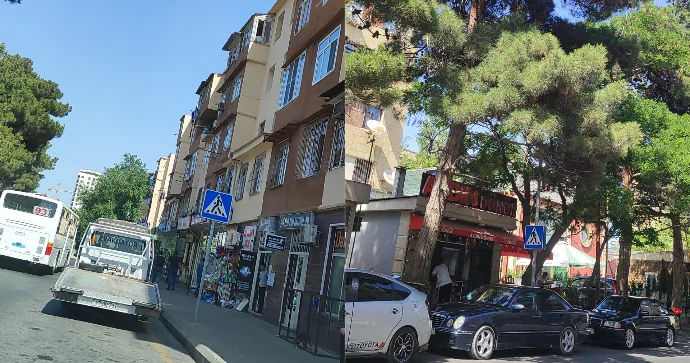 Binəqədidə sürücülər maşınları “zebra”nın üstündə park edib gedir FOTOLAR