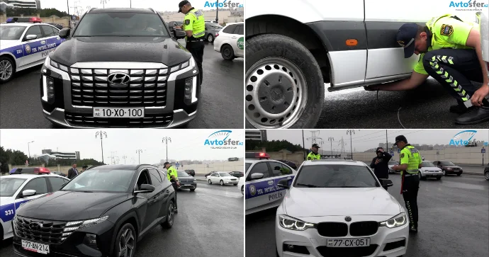 Yol polisi Bakıda geniş yoxlama keçirdi; qayda pozanlar CƏRİMƏLƏNDİ VİDEO