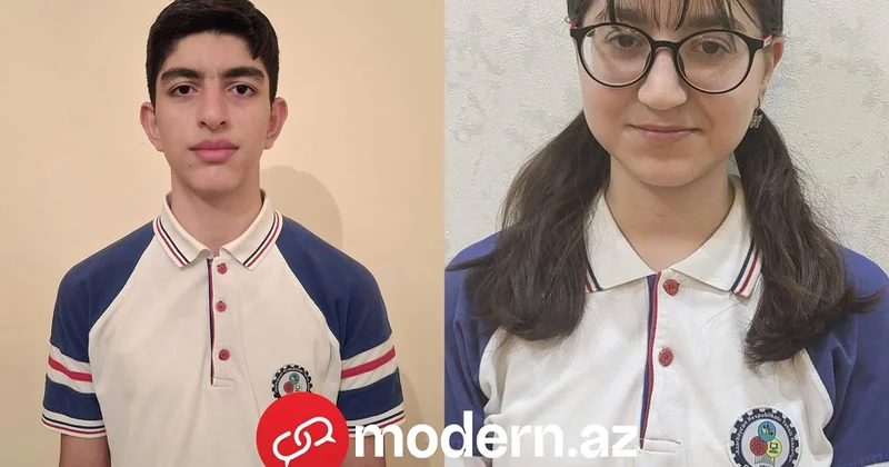 Bu məktəbin iki şagirdi maksimum bal topladı FOTO