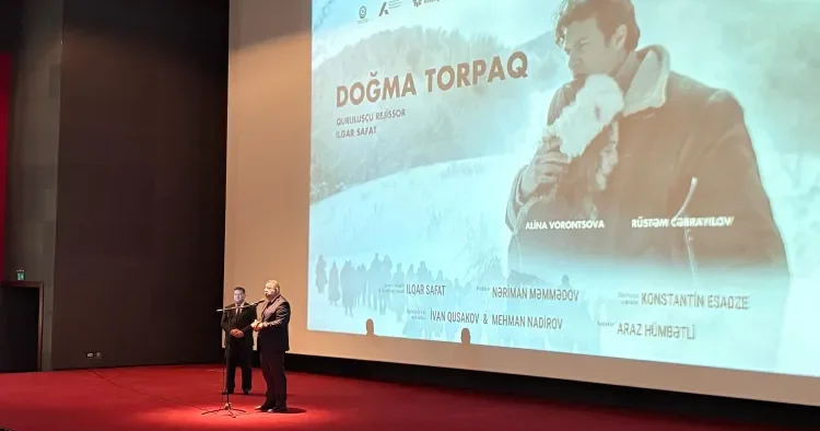“Aşqabad” Kinoteatrında daha bir filmimiz “Doğma torpaq” tammetrajlı bədii ekran əsəri nümayiş olundu FOTO