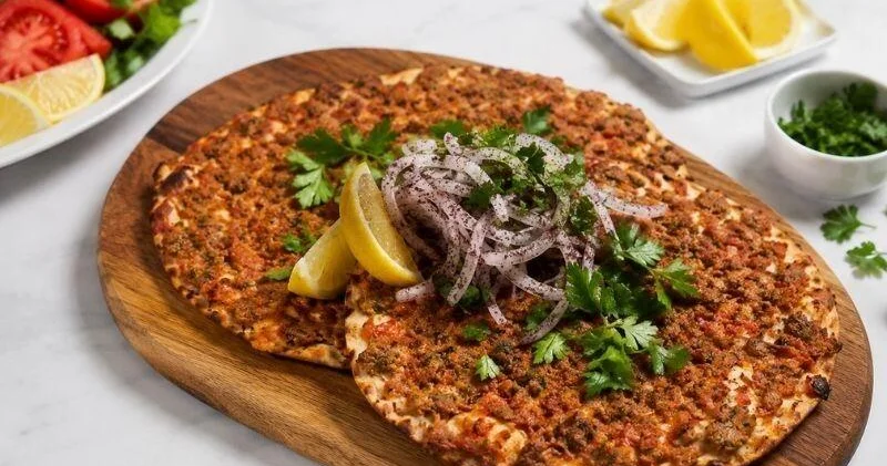 Hazır yuxadan asan lahmacun resepti