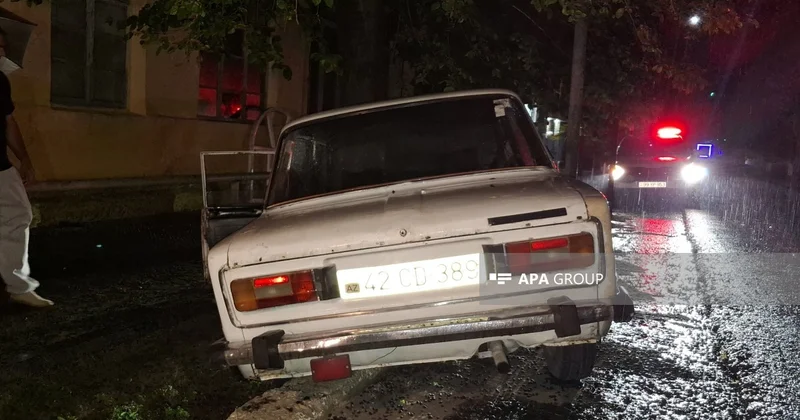 Lənkəranda ağaca çırpılan avtomobilin sürücüsü ölüb