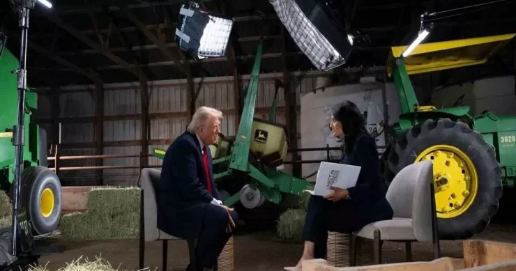 Tramp NBC News a müsahibəni yarımçıq qoyaraq məkanı tərk etdi