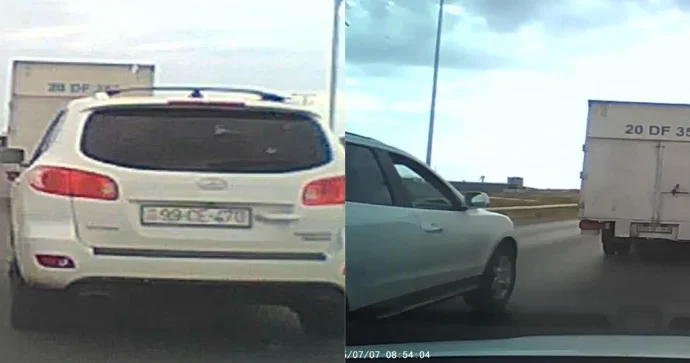 Balaxanı yolunda “Hyundai” əks yola çıxıb qəza şəraiti yaratdı ANBAAN VİDEO