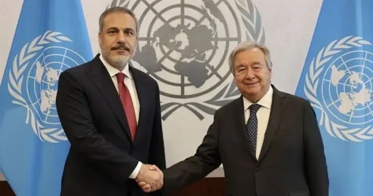 Hakan Fidan Quterreş ilə Rusiya Ukrayna müharibəsini müzakirə ETDİ