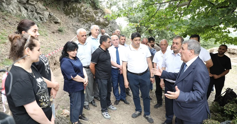 Akademik İsa Həbibbəyli Astarada arxeoloji qazıntı işləri ilə tanış olub