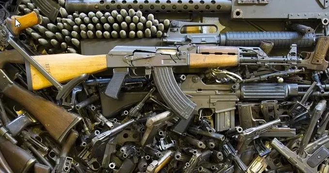 Götürülən silahlar arasında 2 pulemyot da var
