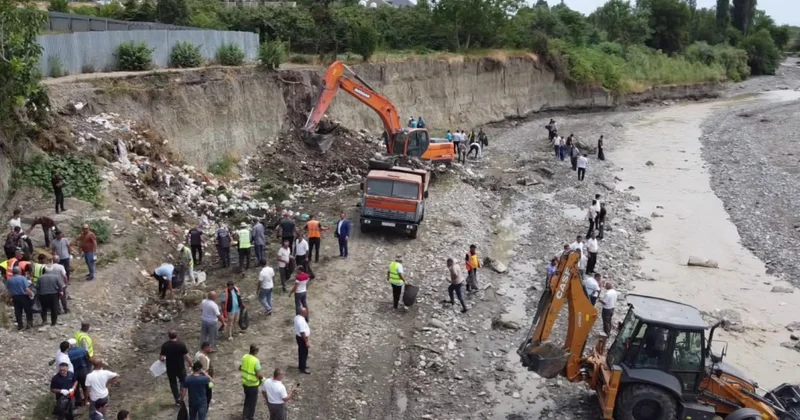 Qudyalçayın Xaçmaz ərazisindən keçən hissəsi tullantılardan təmizlənib