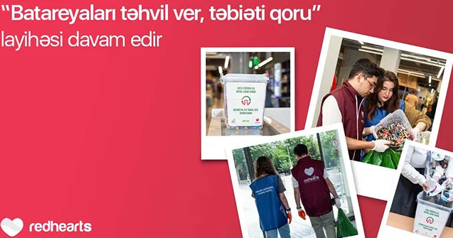 Layihə çərçivəsində 96 kq işlənmiş batareya toplanaraq təhvil verildi