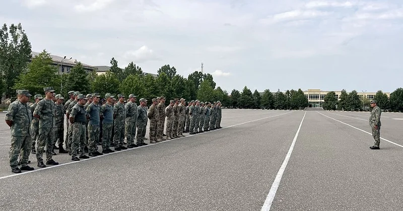 Hərbçilər arasında yarış keçirildi