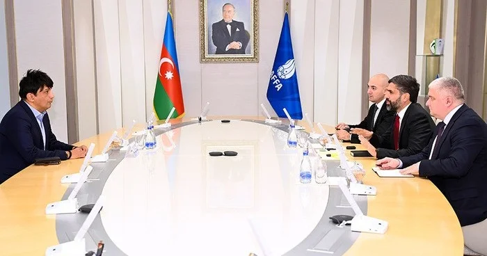 Rövşən Nəcəf Pakistan Futbol Federasiyasının prezidenti ilə görüşüb FOTO