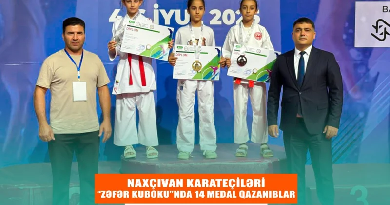 Naxçıvan karateçiləri “Zəfər kuboku”nda 14 medal qazanıblar