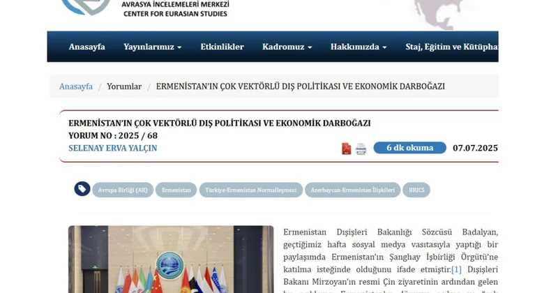 Türkiyəli ekspert: Ermənistan Azərbaycanın ədalətli və əsaslı tələblərinə qulaq asmalıdır