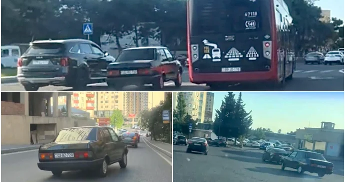 Bakı küçələrində “şou” göstərmək üçün təhlükə yaradan sürücü 02 BZ 720 VİDEO