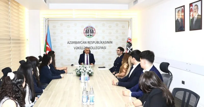 Anar Bağırov yeni qəbul olunan vəkil köməkçiləri ilə görüşdü