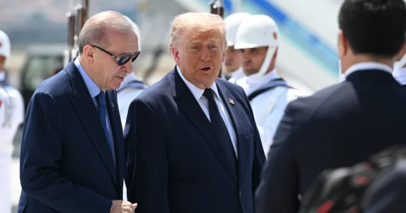 Trampı Ankarada Ərdoğan qarşıladı