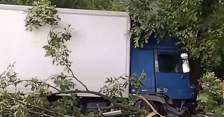 Тяжелое ДТП в Гахском районе: грузовой автомобиль врезался в дерево