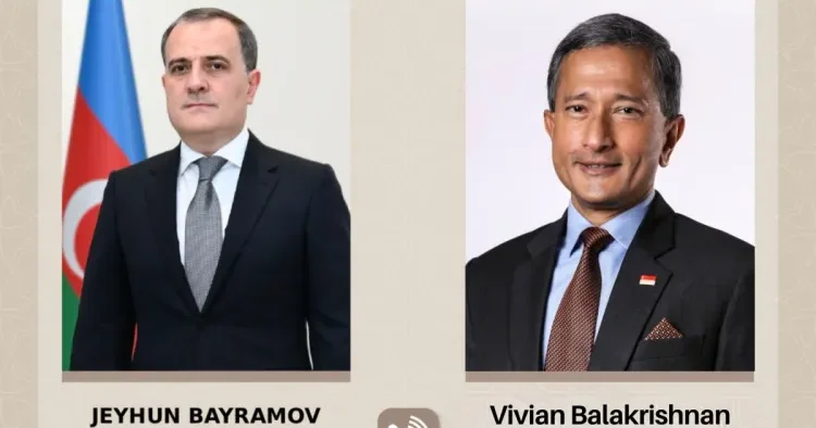 Ceyhun Bayramov Sinqapur XİN rəhbəri ilə DANIŞDI