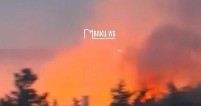 Bakıda güclü yanğın başlayıb