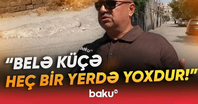 Şəhid adını daşıyan küçənin bərbad halı: Sakinlər çıxılmaz vəziyyətdədirlər