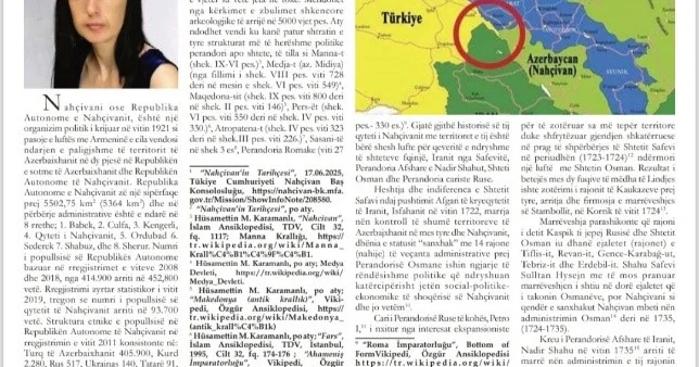 Albaniyanın populyar nəşri Naxçıvandan yazdı