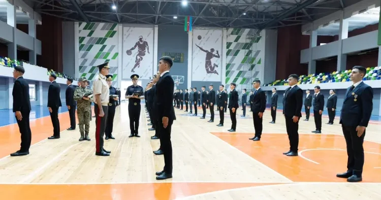 Vilayət Eyvazov sıra baxışı keçirdi VİDEO+FOTO
