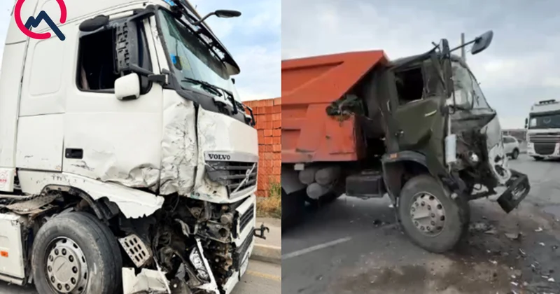 “Kamaz” “TIR”la toqquşdu