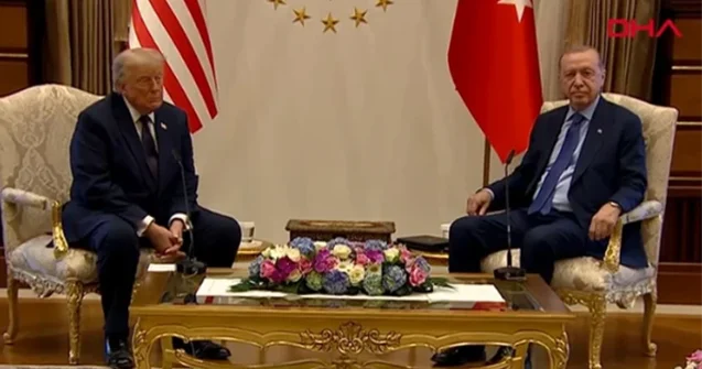 Ərdoğanla Trampın görüşü başladı Foto