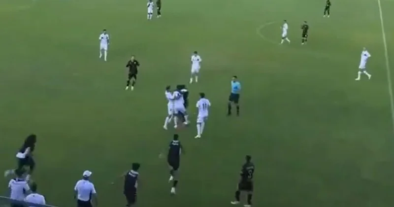 “Neftçi” və “Partizan” futbolçuları arasında əlbəyaxa dava Video