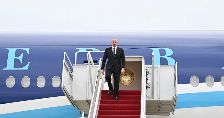 Президент Азербайджана Ильхам Алиев прибыл с рабочим визитом в США