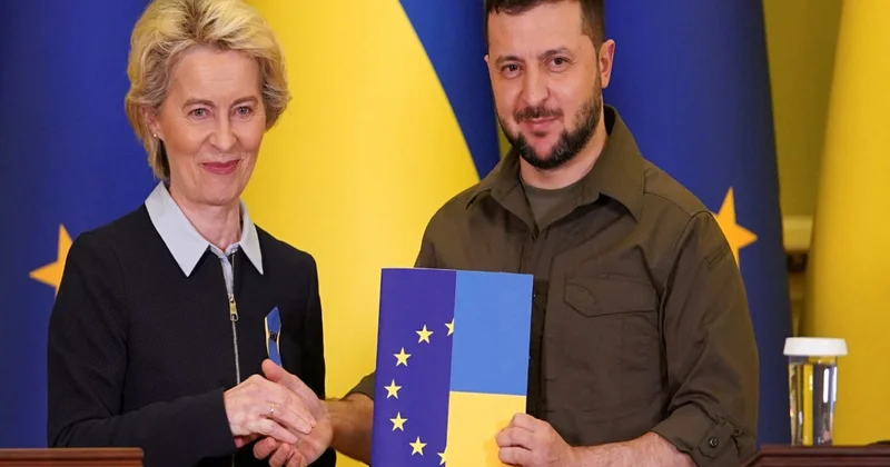 Avropa Komissiyasının rəhbəri Zelenski ilə Ukraynanın Aİ yə üzvlük məsələsini müzakirə edib
