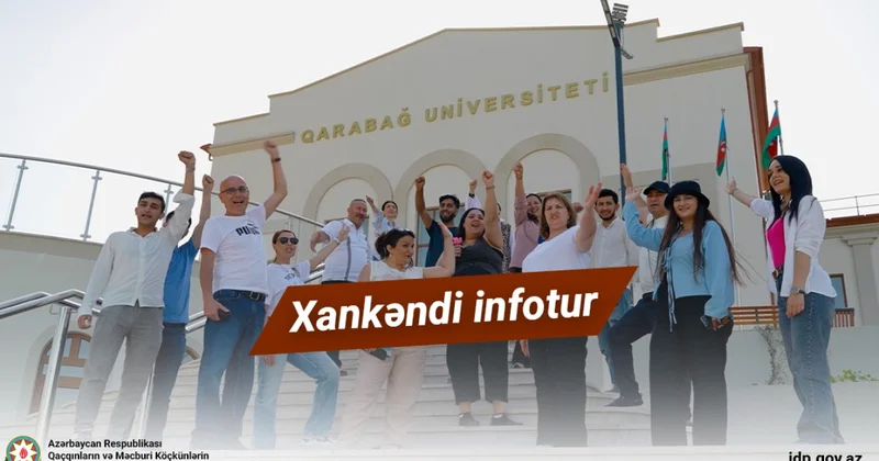 Xankəndi şəhərinə infotur təşkil edilib VİDEO
