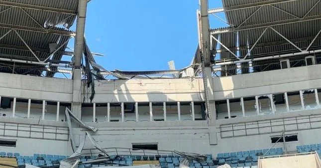Rusiya “Çernomorets”in stadionunu raketlə vurdu Video