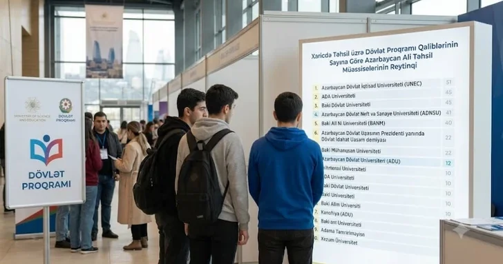 Опубликован рейтинг азербайджанских вузов по числу победителей госпрограммы зарубежного обучения