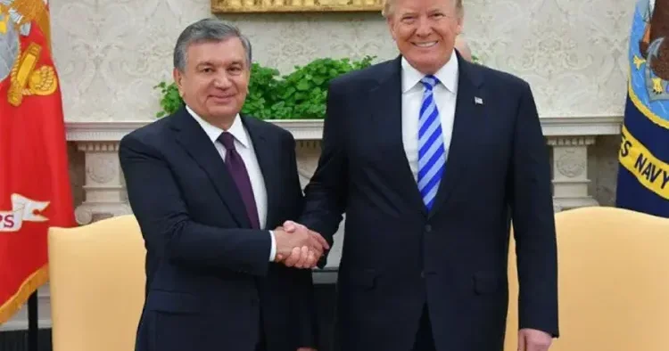 Mirziyoyev və Tramp iki ölkə arasındakı münasibətlərin inkişaf perspektivlərini müzakirə ETDİ