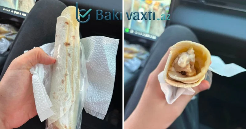 Müştəri Shaurma N1dən narazıdır: Kiçik şaurma bir az da kiçilib