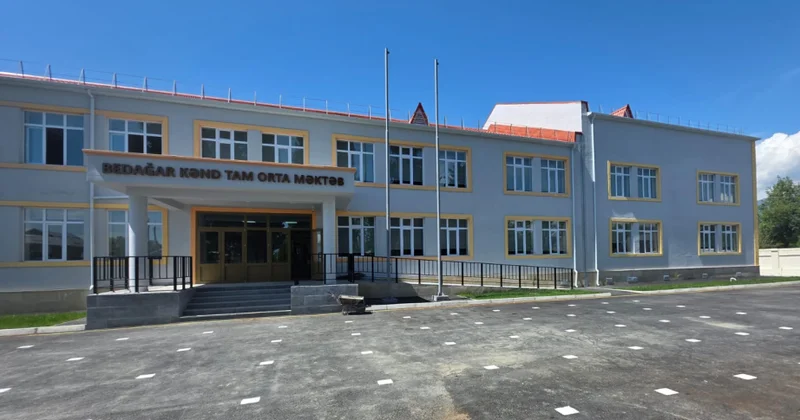 Şəki Zaqatala bölgəsində yeni tədris ilinə hazırlıq: məktəb və bağçalar yenilənir