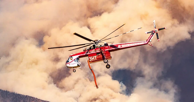 ABŞ də yanğın söndürməyə gedən helikopter qəzaya uğradı Heyətdən xəbər yoxdur
