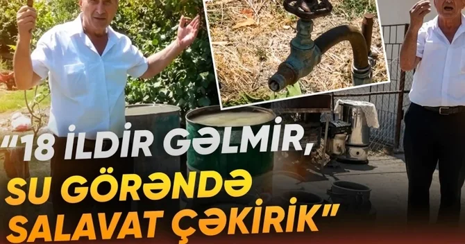 Şabran sakinlərinin bitməyən SU DƏRDİ: Xəstəlik mənbəyidir