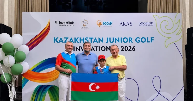 Qolfçumuz Emin Rzayev Qazaxıstanda yenidən çempion oldu FOTO