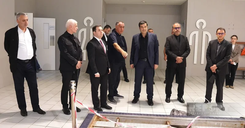 İranın idman naziri Bakı Su İdman Sarayında FOTO