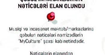 Musiqi məktəblərinə qəbul başa çatıb