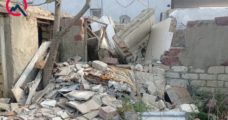 Gəncədə tikili uçdu, fəhlələr altında qaldı Ölən var+Yenilənib