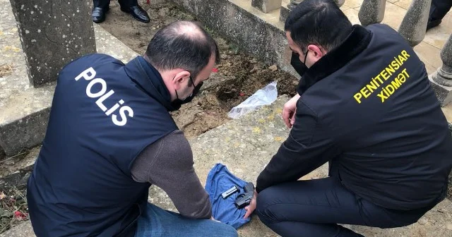 Həbsdən əvvəl Kalaşnikov u Bakıda torpağa basdıraraq gizlətdi BİRGƏ ƏMƏLİYYAT FOTO