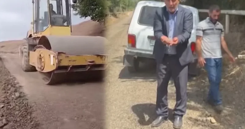 25 min manata yaxın pul yığıb yol çəkdirdilər, üç gün sonra dağıldı Sakinlərdən ŞİKAYƏT VİDEO