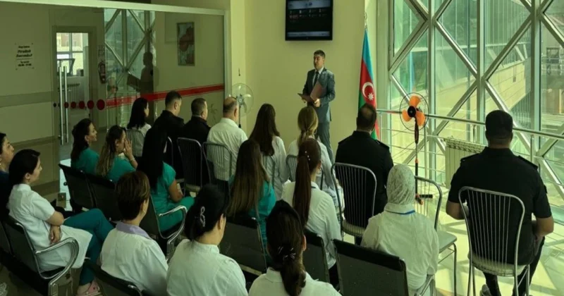 Fövqəladə hallarda davranış qaydaları barədə tədbirlər keçirilib
