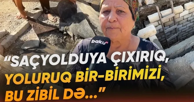 Şamaxı sakinlərinin kanalizasiya problemi: Evdə oturmaq olmur