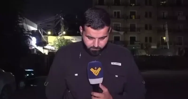 Ливанский журналист попал под израильский удар Видео