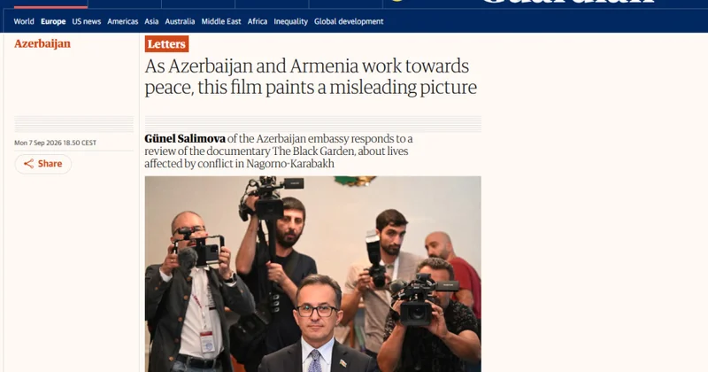 Azərbaycan səfirliyi “The Guardian” qəzetində dərc edilmiş qərəzli məqaləyə cavab verib
